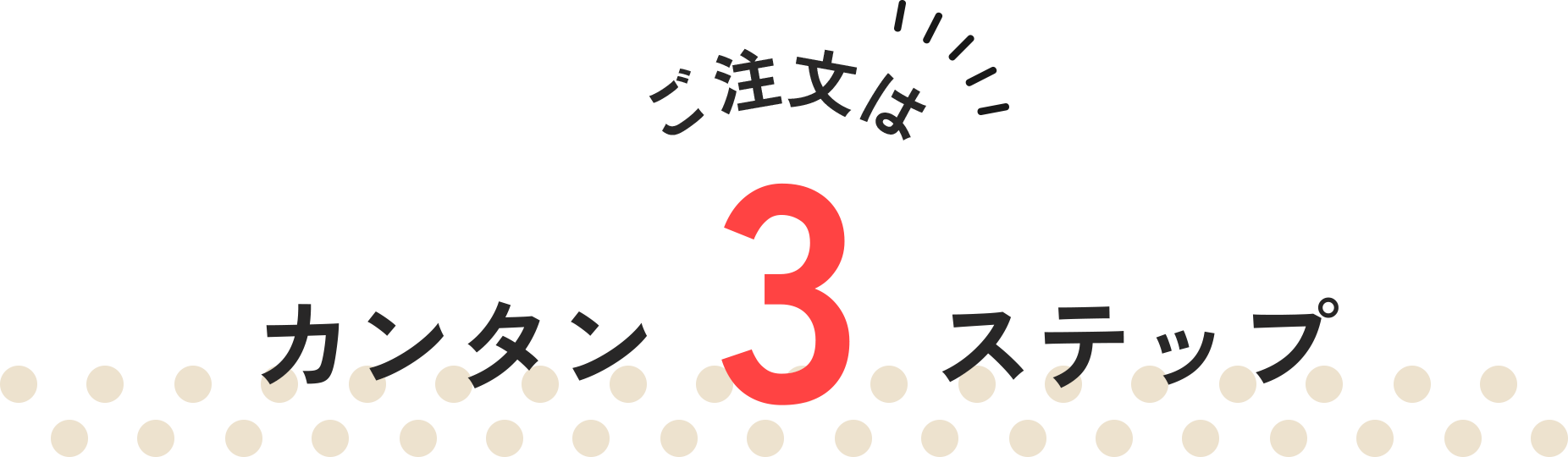 カンタン3ステップ